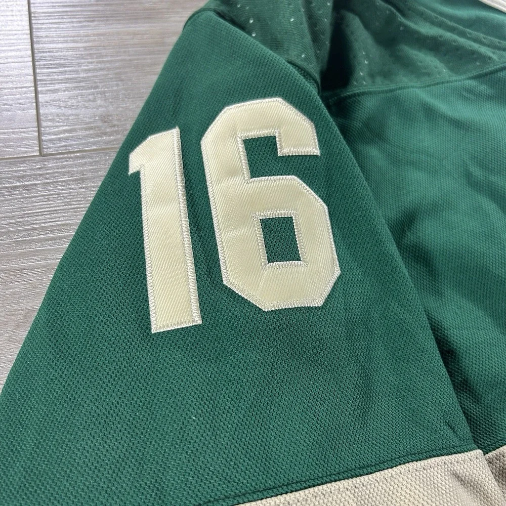Jason Zucker Minnesota Wild Adidas Hockey Jersey‎ 52 Authentic Fight Strap